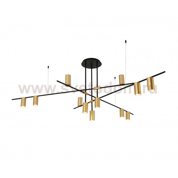 07621-12,20 Люстра Рия черный/бронза d138 h65 Gu10 12*10W Kink light