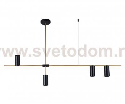 Kink Light 07621-4,19(20) Люстра Рия черный/бронза w126*6 h96/66/56 GU10 4*10W