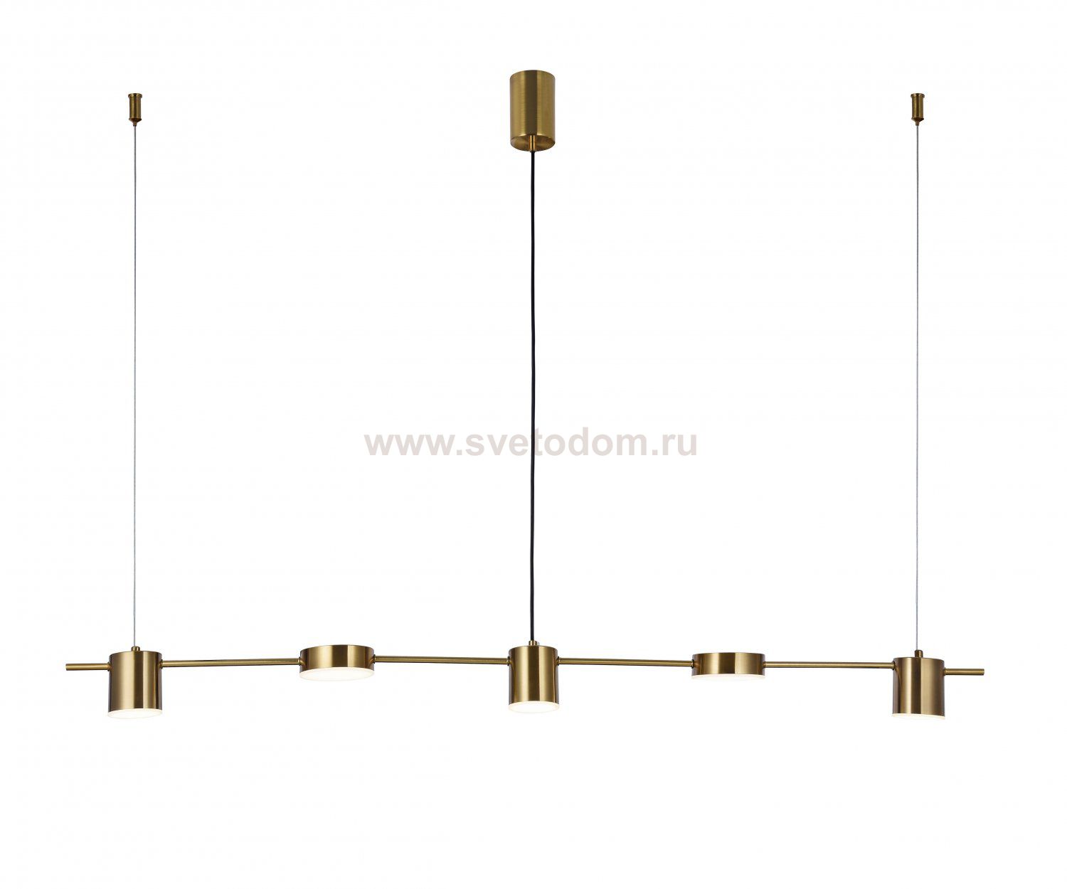 07624-5,20 Люстра Карин бронза w120*8,5 h120 Led 5*6W (4000K) Kink light