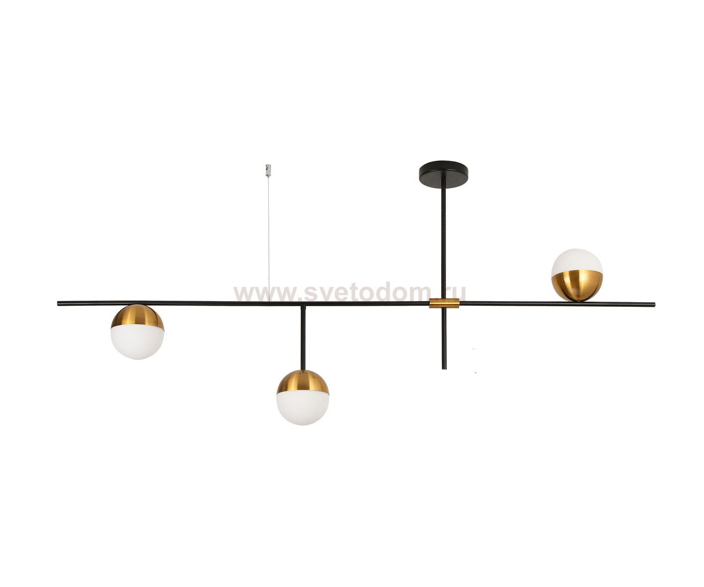 07636-3,20 Люстра Навия черный/бронза w140*20 h65 G9 3*5W (Led) Kink light