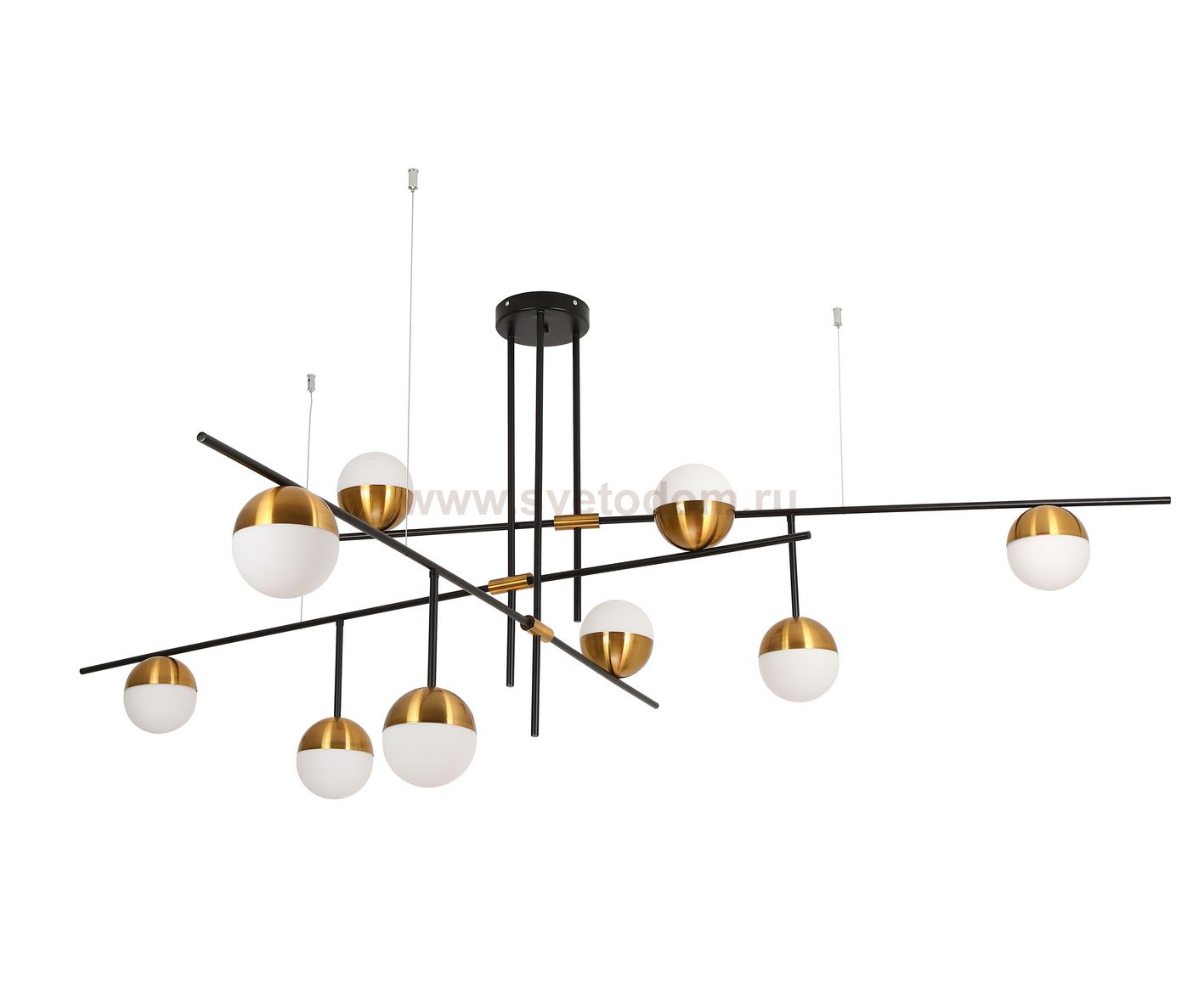 07636-9,20 Люстра Навия черный/бронза w200*170 h85 G9 9*5W (Led) Kink light