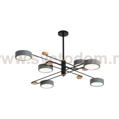 Kink Light 07648-6,16(4000K) Люстра Рапис серый Led 96W