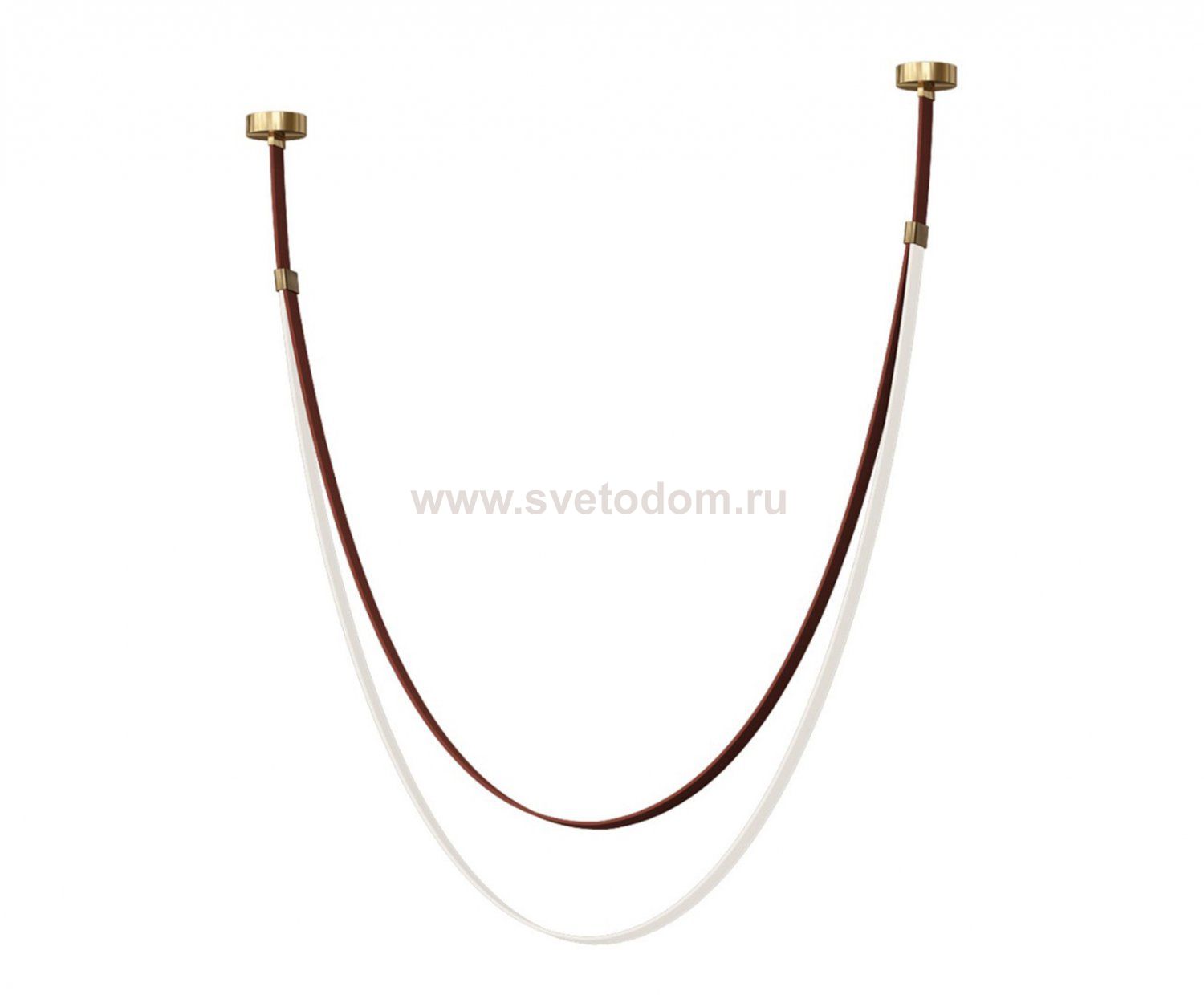 Kink Light 07689-150,04 Подвес Лирд коричневый h150 (длина ремня 300см) Led 92W (4000K)