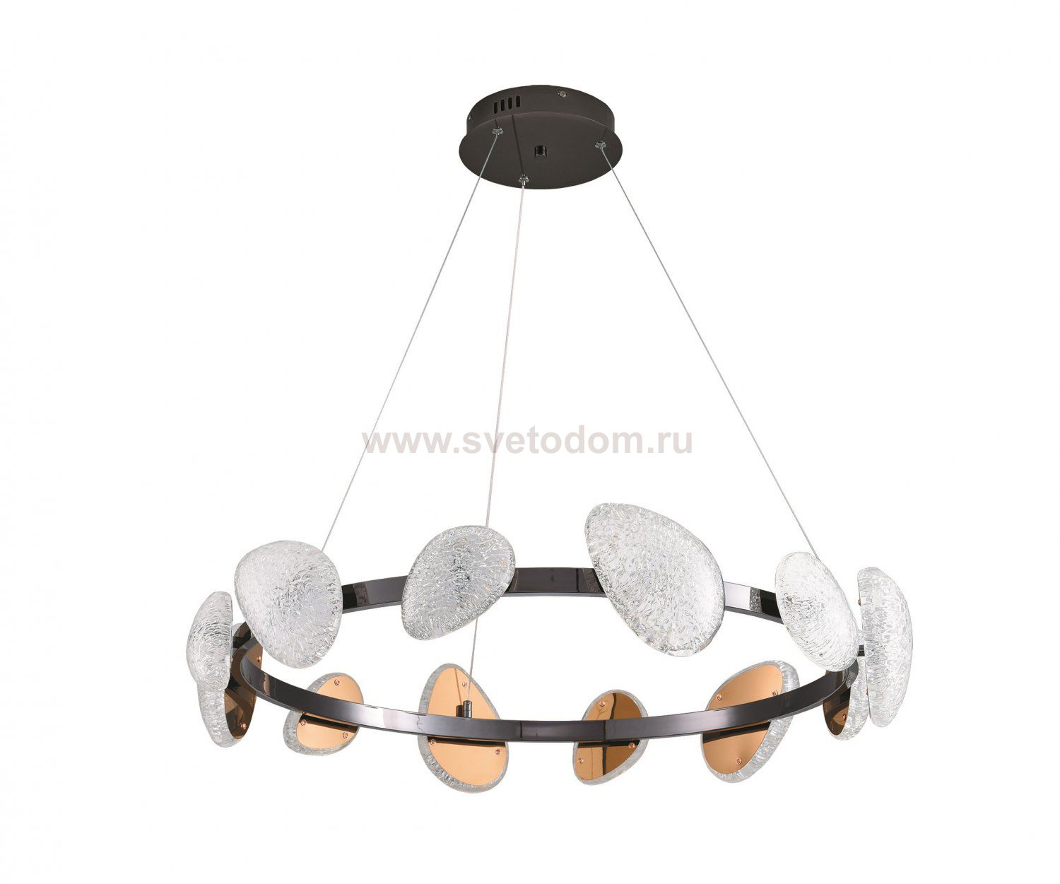 07693-12A,29 Люстра димм. Юнни черный жемчуг