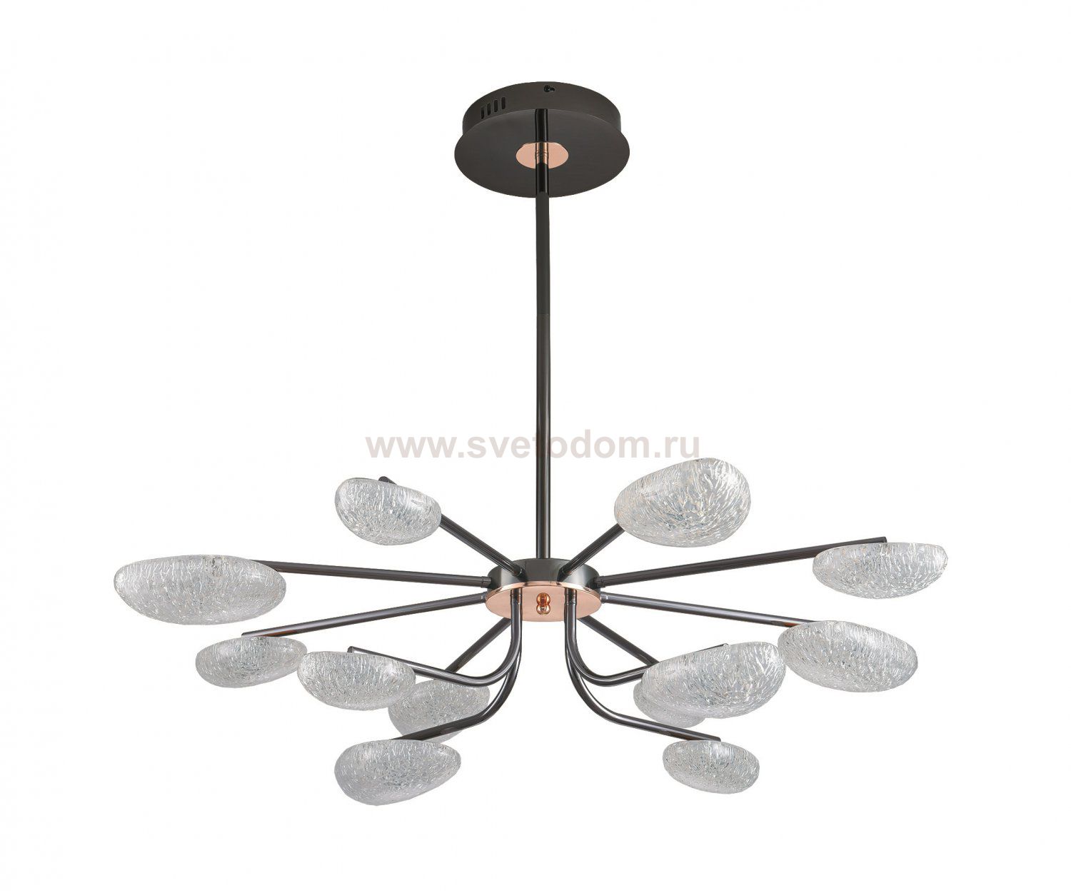 07693-12PA,29 Люстра димм. Юнни черный жемчуг