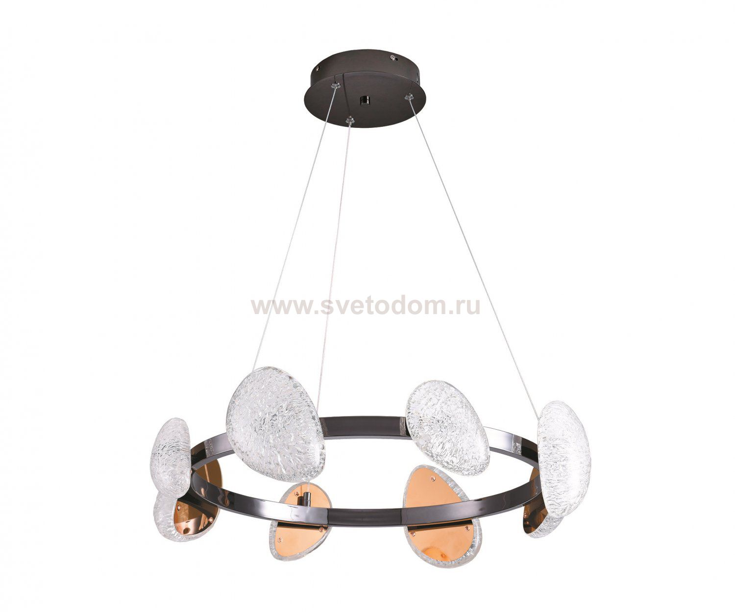 07693-8A,29 Люстра димм. Юнни черный жемчуг