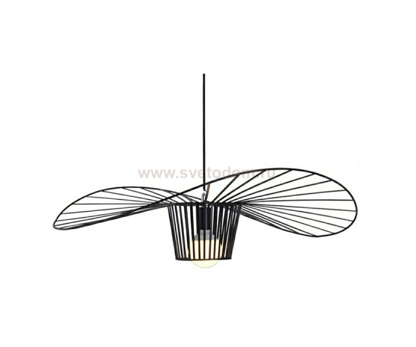 07696-80,19 Подвес СТРОУ черный d80 h150 Е27 1*40W Kink light