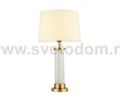 Kink Light 07703-T,20-21(01) Настольная лампа Милта бронза/прозрачный/белый d38 h68 E27 1*40W