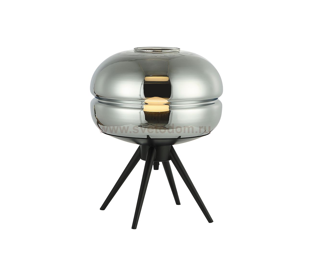 Kink Light 07706-T,19(16) Настольная лампа Омер черный/серый d30 h36 E27 1*40W