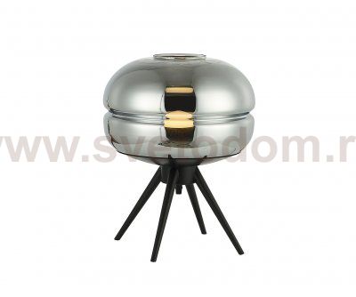 Kink Light 07706-T,19(16) Настольная лампа Омер черный/серый d30 h36 E27 1*40W