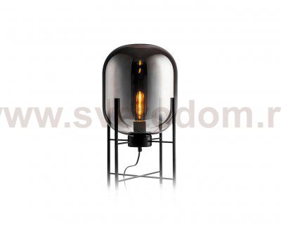 Kink Light 07708-T,19(16) Настольная лампа Лорейн черный/серый d26 h45 E27 1*40W