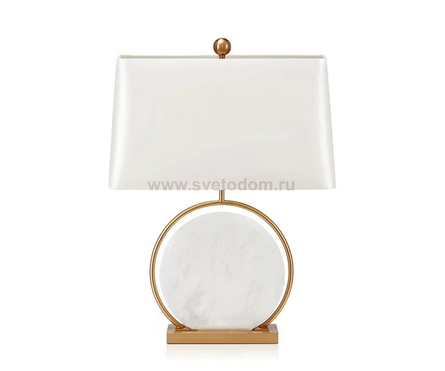 Kink Light 07709-T,01-20(01) Настольная лампа Элин белый/бронза d38 h62 E27 1*40W