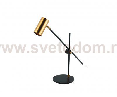 Kink Light 07711-T,19(20) Настольная лампа Монто черный/бронза d55 h62 GU10 1*5w (Led)