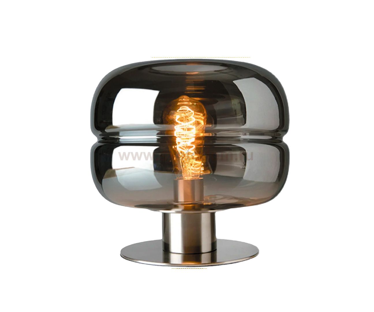 Kink Light 07720-T,02(16) Настольная лампа Лаваль хром/серый d28 h30 E27 1*40W