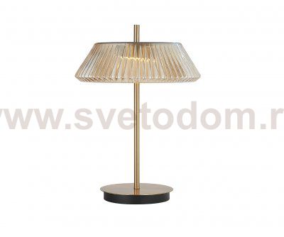 Kink Light 07721-T,20(03) Настольная лампа Ивина бронза/янтарь d35 h50 Led 6W (3000K)