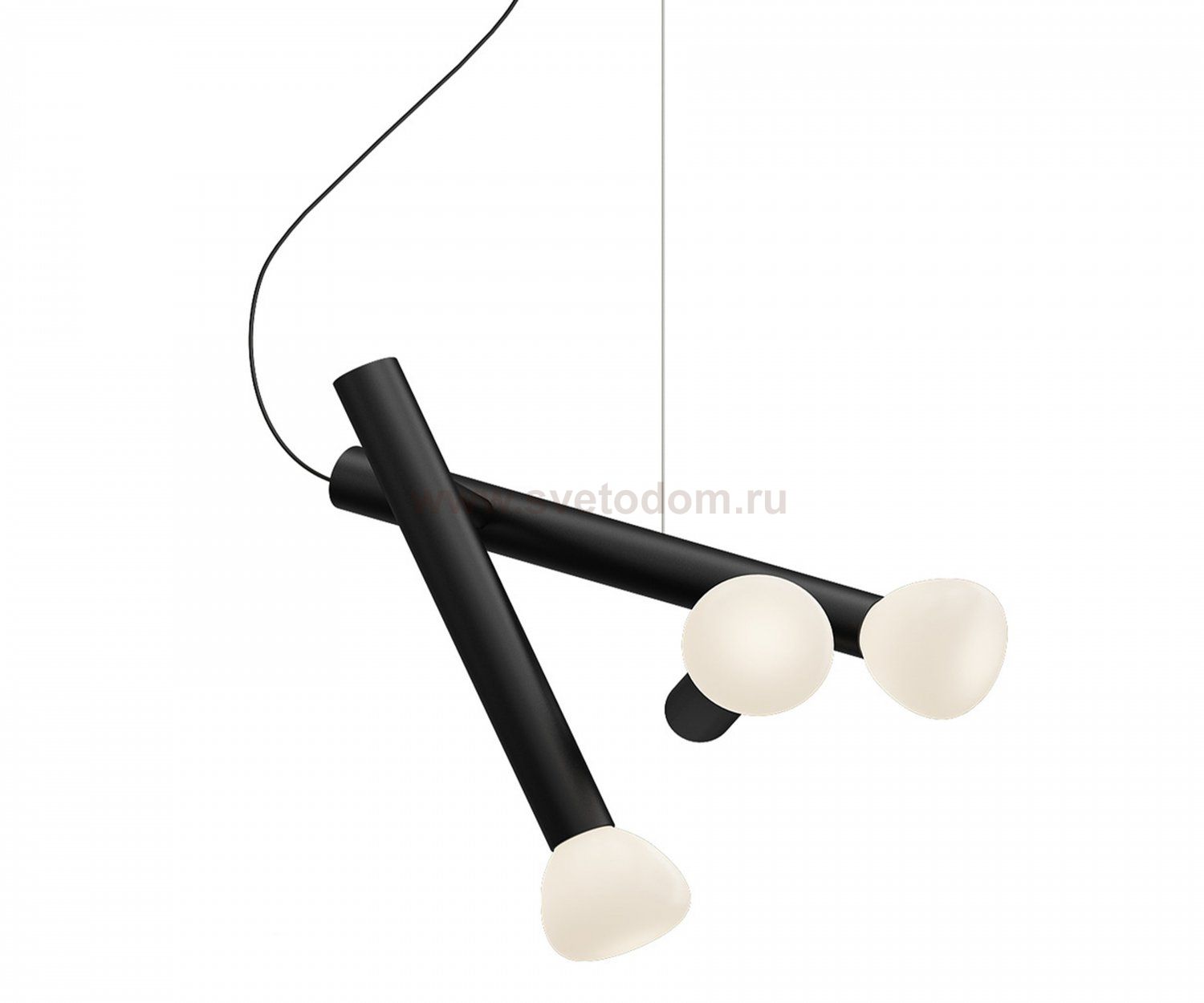 Kink Light 07722-60,19 Подвес Риволи черный d62 h120 G9 3*5W