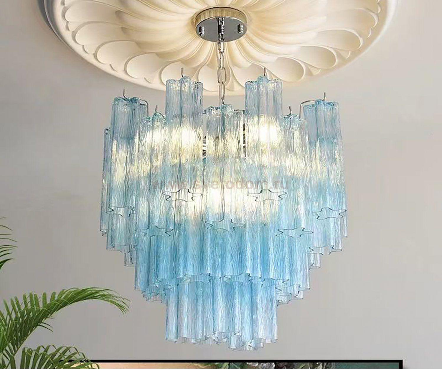 07730-60,20(05) Люстра Лайли бронза/голубой