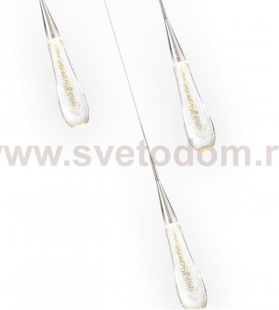 07861-3AS,02 Подвес Гутта хром w50*7 h200 Led 9W (4000k) Kink light