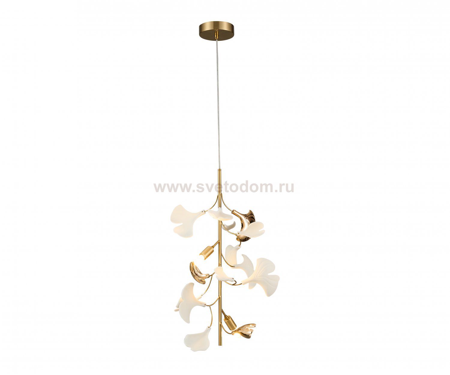 Kink Light 07868-2A,36 Подвес Сири латунь d16 h150 G9 2*5W  (Led лампы в комплекте)