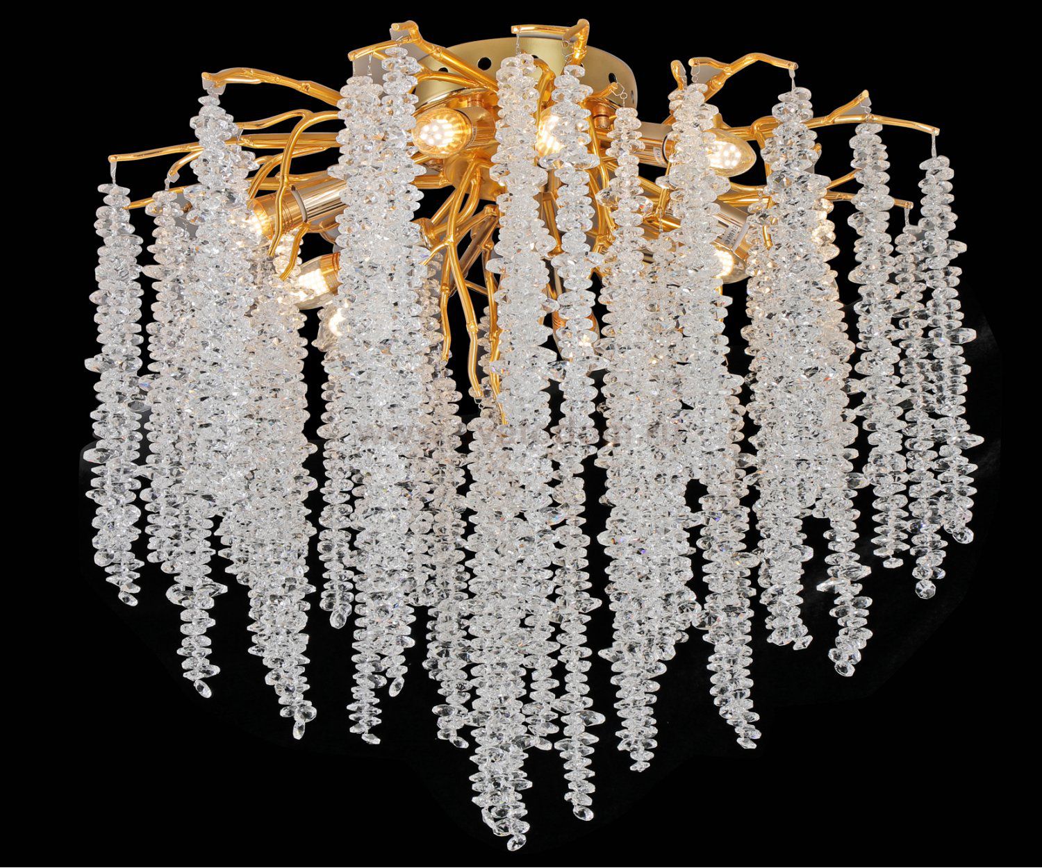 Kink Light 07871-60P,33 Люстра Шанти золото d60 h30 G9 8*7W