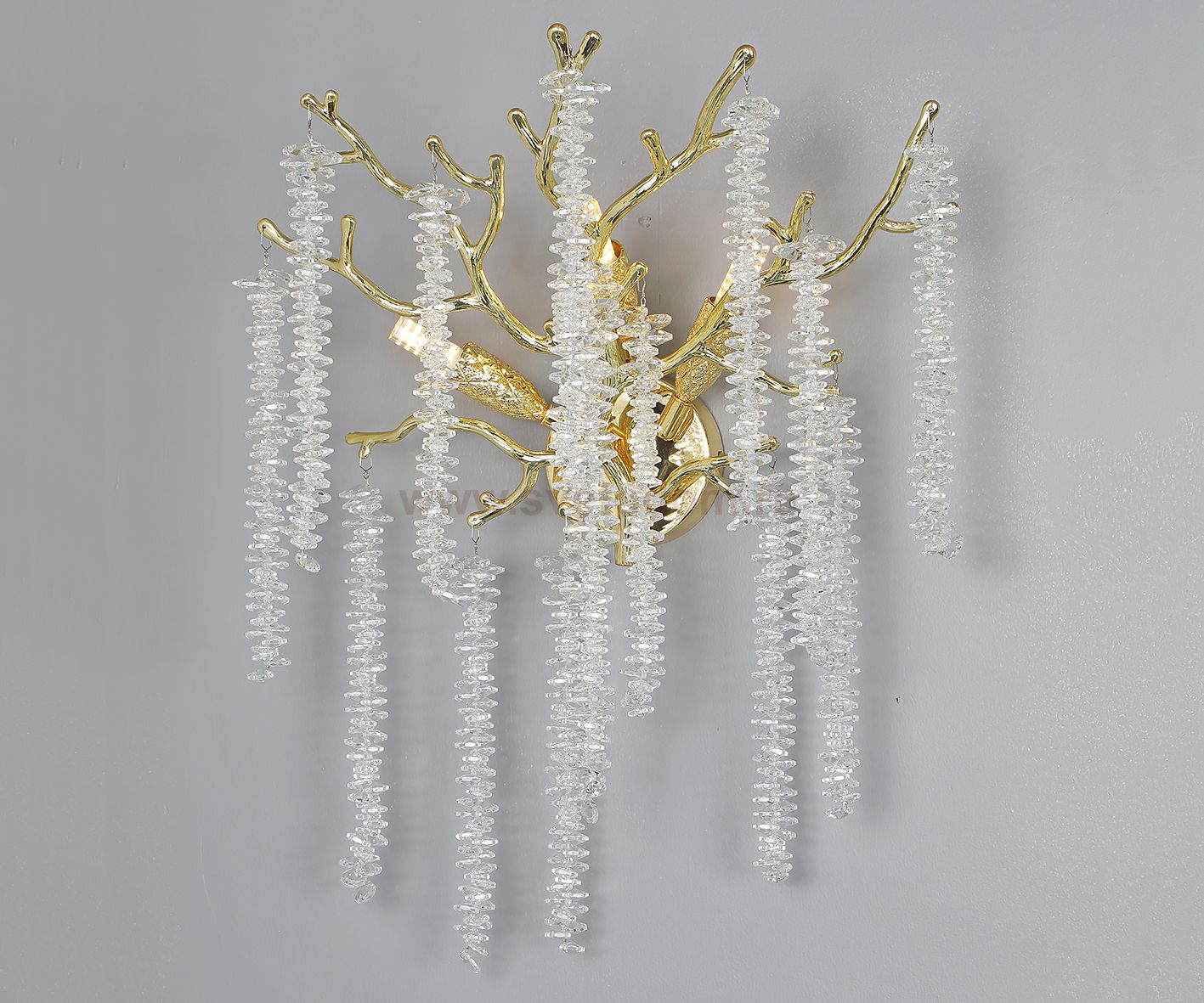 Kink Light 07871D,33 Светильник Шанти золото w40*15  h50 G9 3*7W