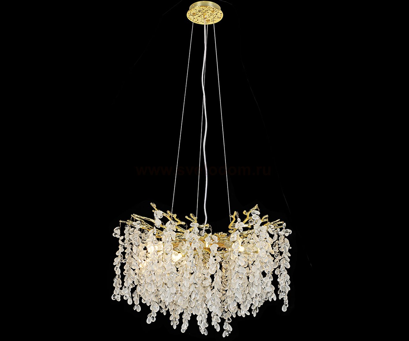 Kink Light 07879-100D,33 Люстра Шарми золото w100*40 h200 G9 10*7W