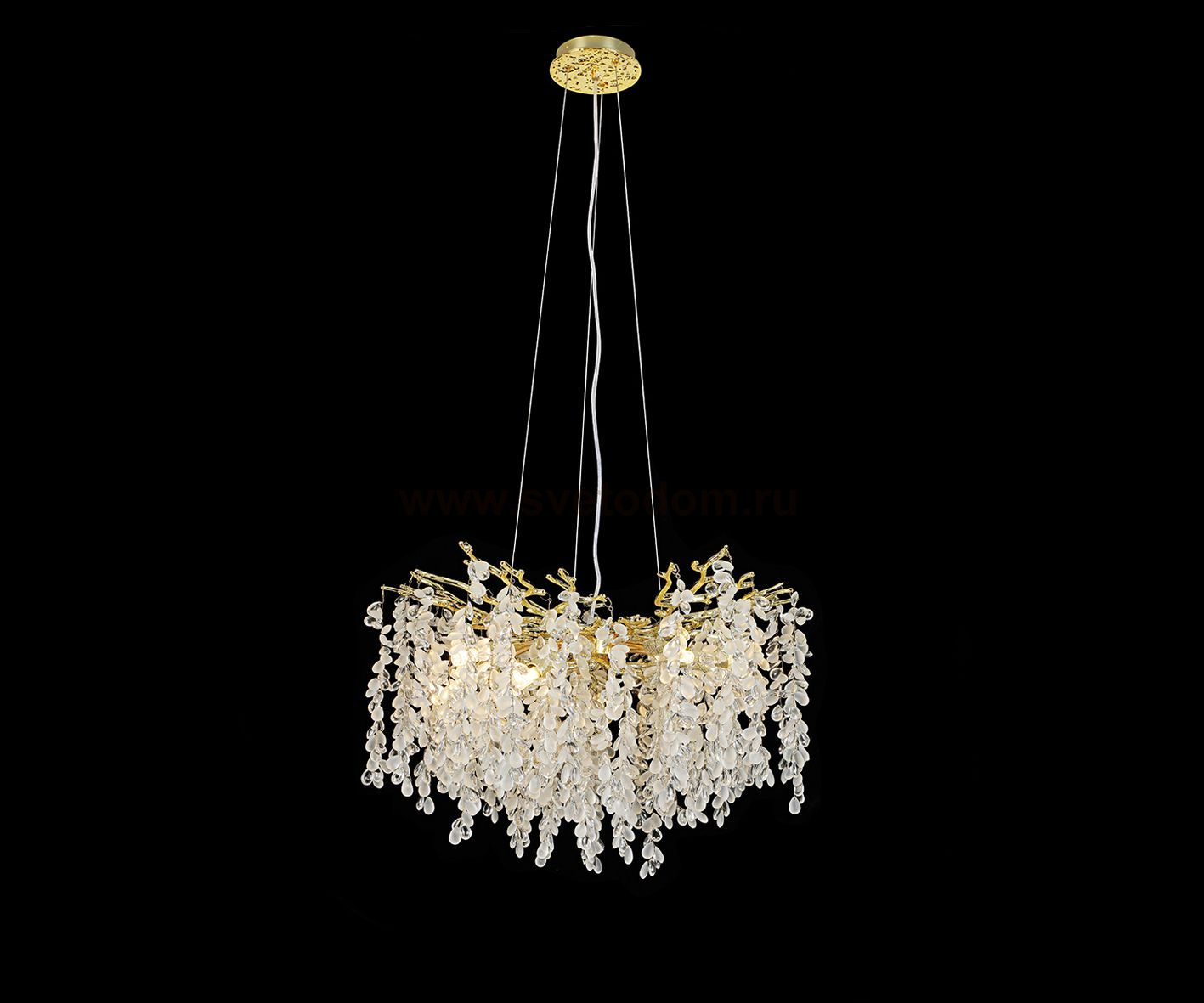 Kink Light 07879-46D,33 Люстра Шарми золото d46 h200 G9 6*7W