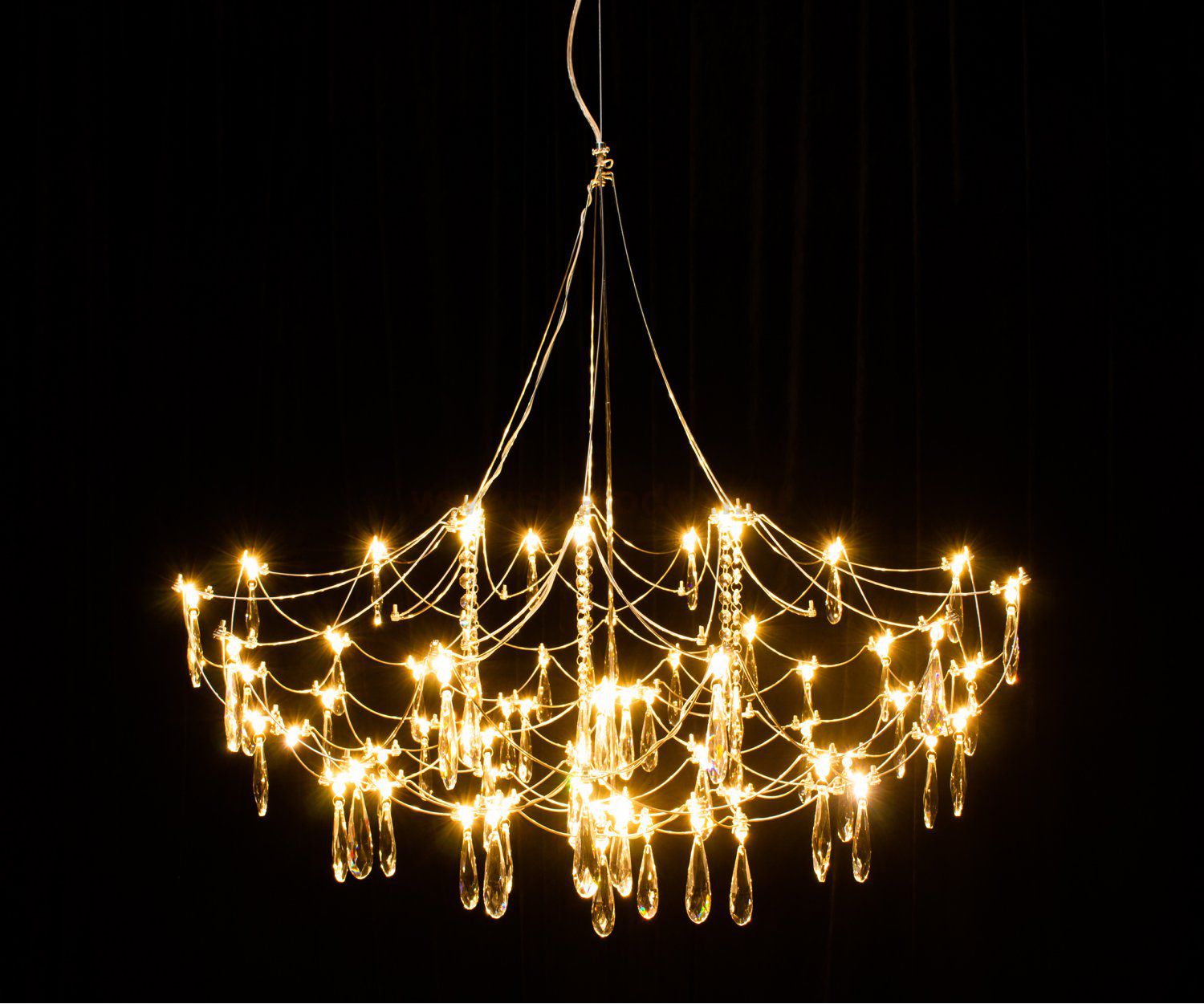 Kink Light 07883-83,33(21) Люстра диммируемая Галанта золото d83 h200 Led 72*0,25W (3000-6000K) с пультом ДУ