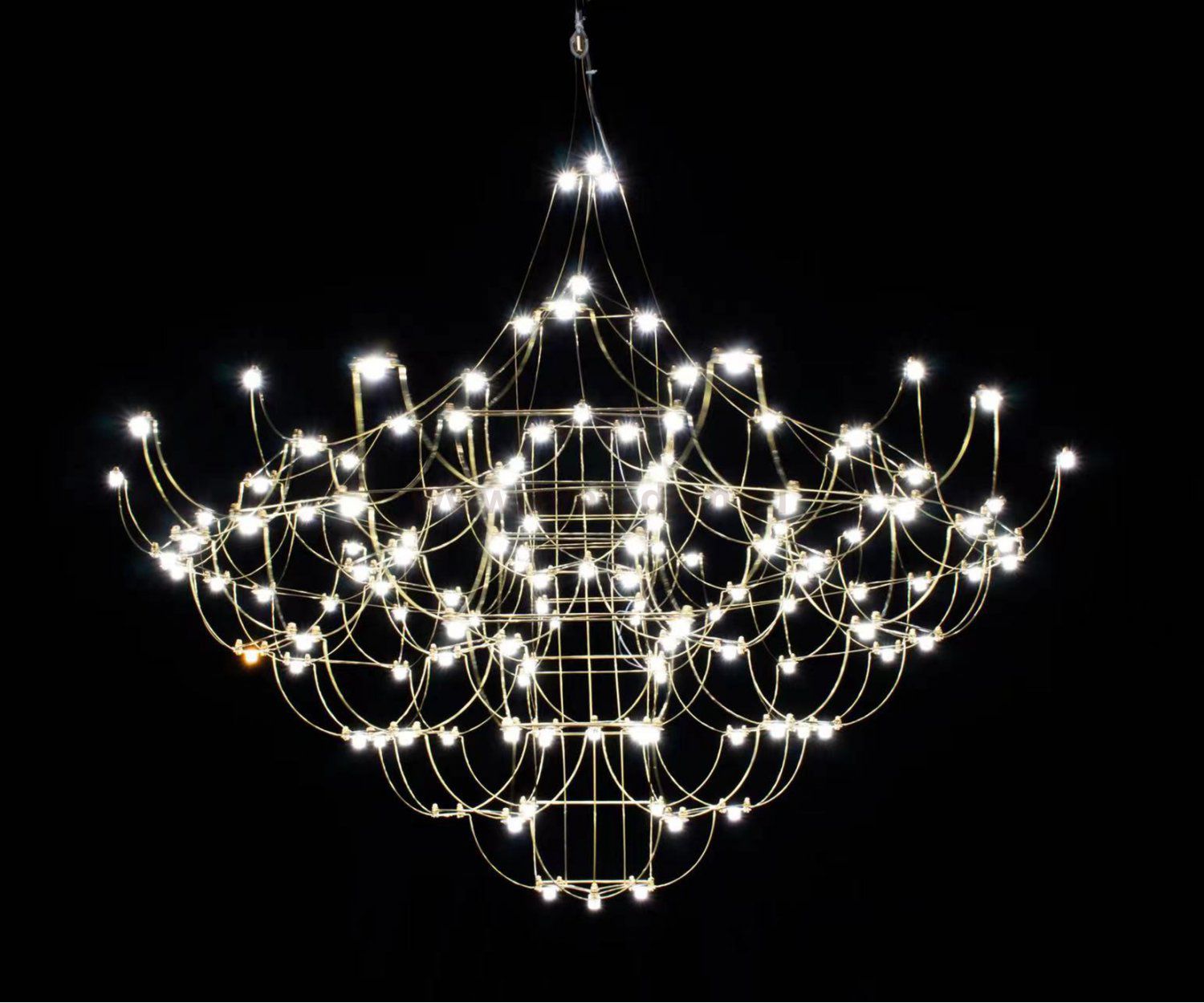 Kink Light 07886-115,02(21) Люстра димм. Галанта хром d115 h265 Led 139*0,5W (3000-6000K)