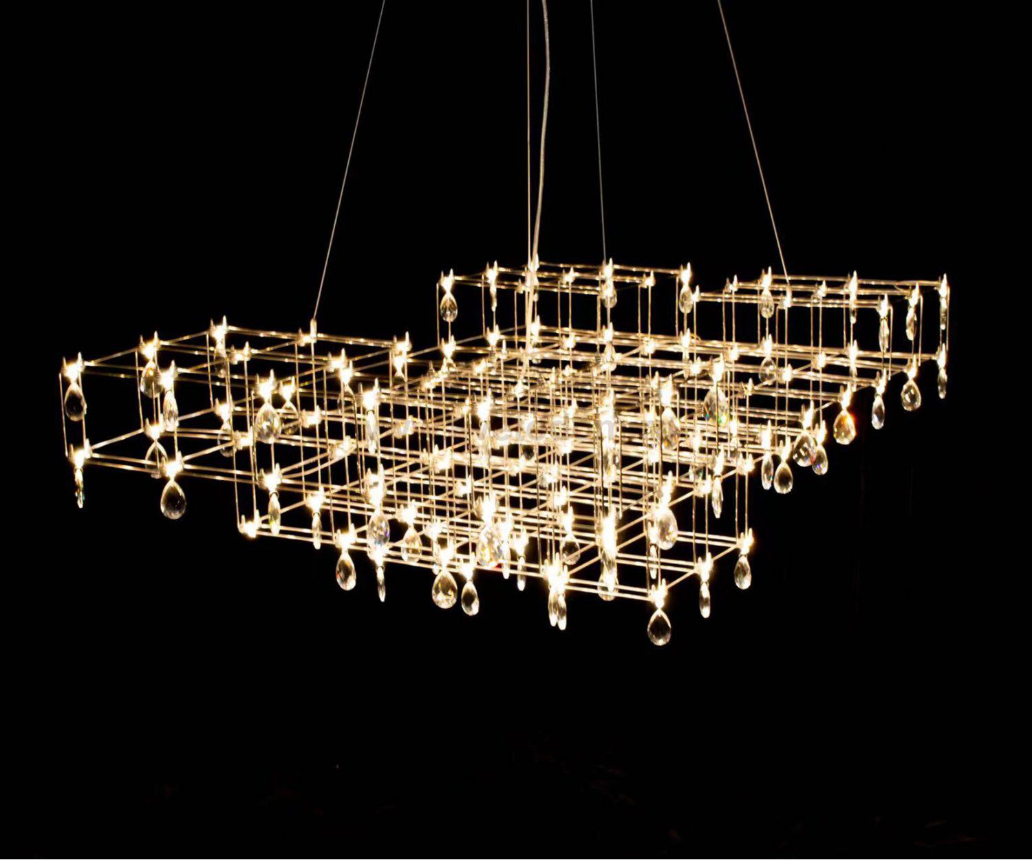 Kink Light 07887-L,33(21) Люстра димм. Галанта золото d120 h195 Led 136*0,5W (3000-6000K)