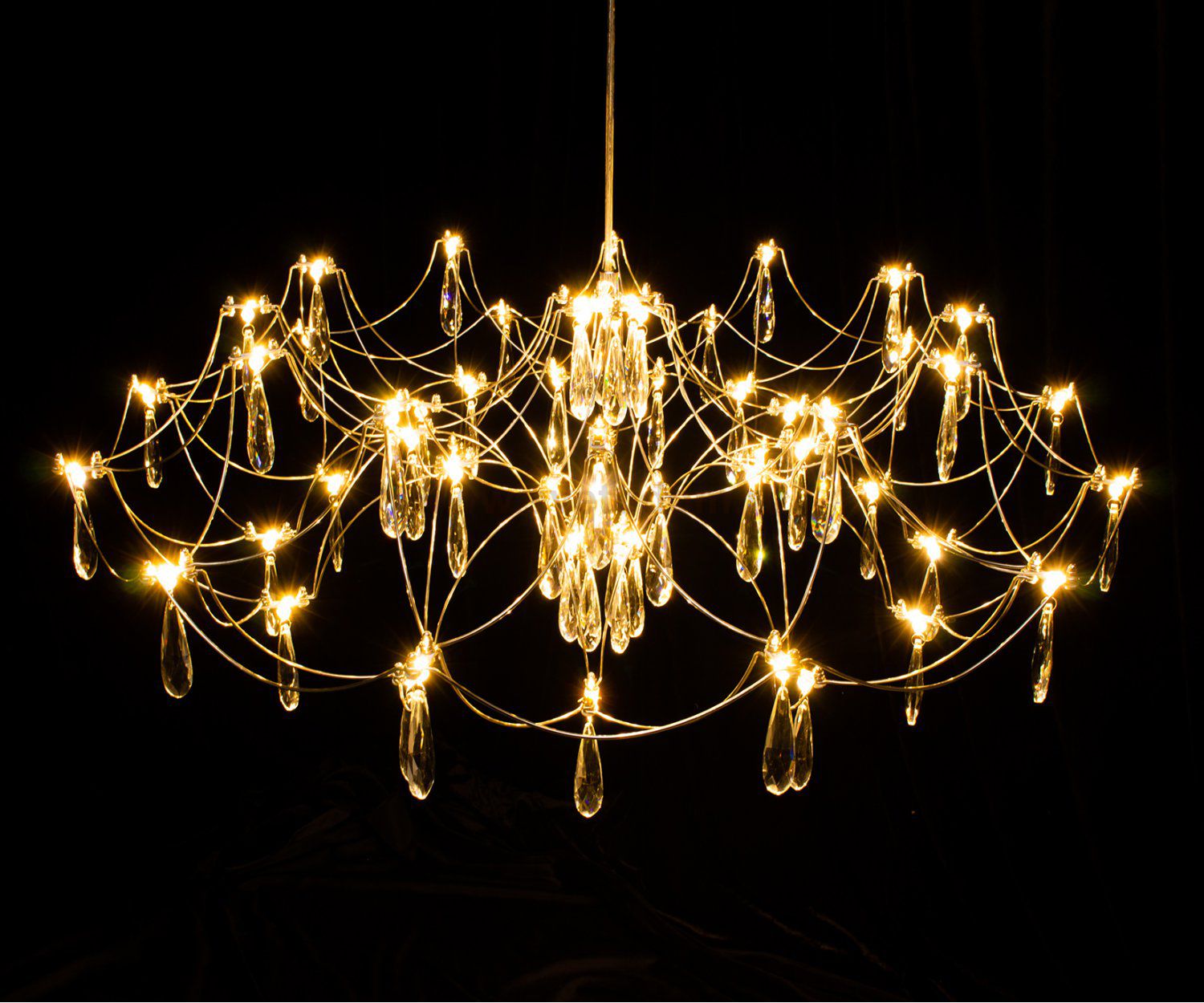 Kink Light 07889-80,33(21) Люстра димм. Галанта золото d88 h178 Led 60*0,5W (3000-6000K)