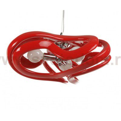 Подвесной светильник ТОДЕС красный h-120 d-58 E27 3*15w (LED лампы в комплекте) Kink light 7890,06