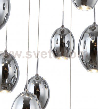 Подвесной светильник МЕТЕОРИТ хром d45 h120 Led 27W (4000K) Kink light 8025