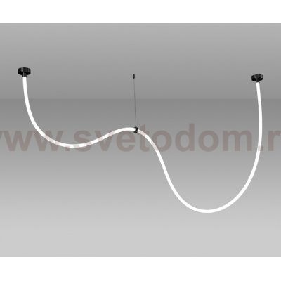 Kink Light 08031-300,19 Подвес Венди черный L300 d2,2 Led 72w (4000K)