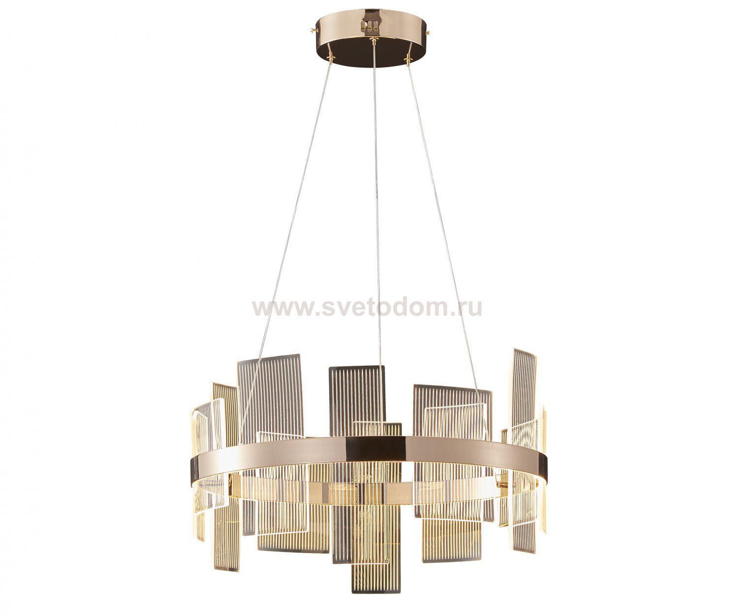 Kink Light 08033-60,33 Люстра Эстела золото d60 h150 Led 54W (3000K)