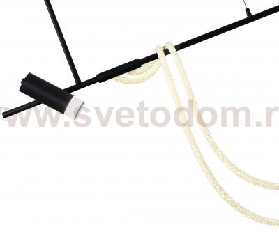 Kink Light 08039K-120A,19 Подвес диммируемый Кайли черный L120 h120 Led 40W+GU10 1*10W (4000K) с пультом ДУ