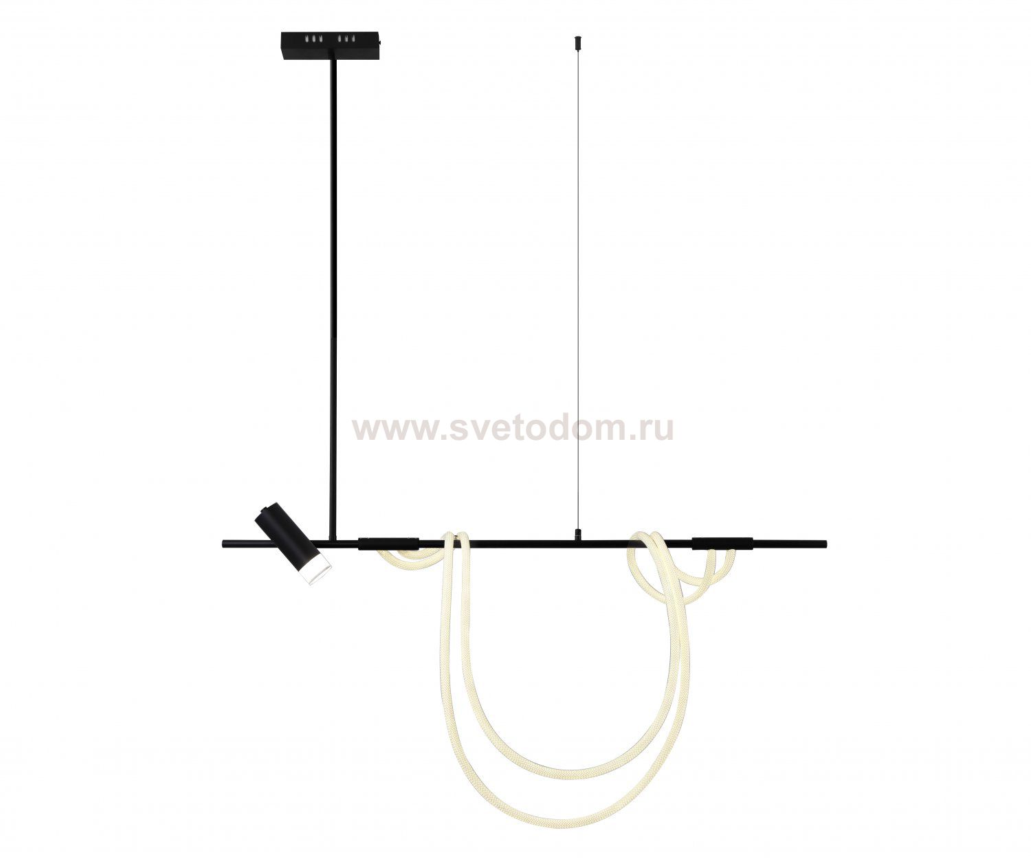 Kink Light 08039K-120A,19 Подвес диммируемый Кайли черный L120 h120 Led 40W+GU10 1*10W (4000K) с пультом ДУ