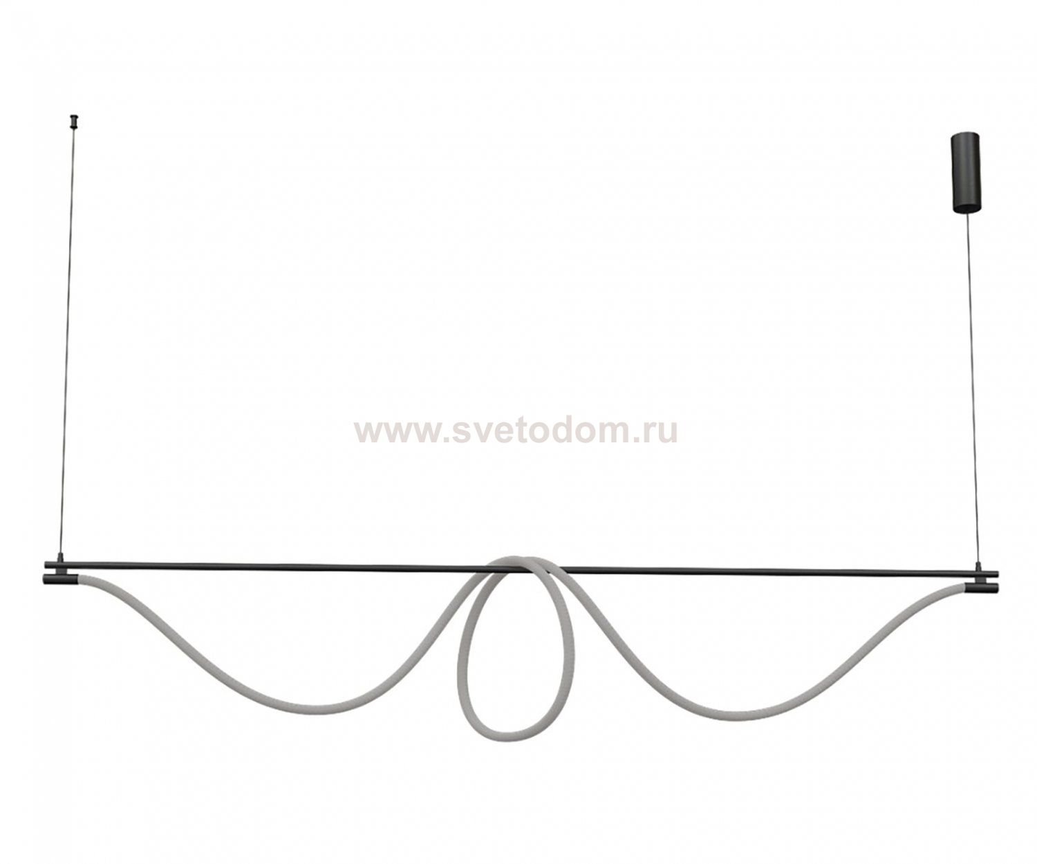 Kink Light 08062K-200,19 Подвес Салли черный L200 h120 Led 80w (4000k) с пультом ДУ