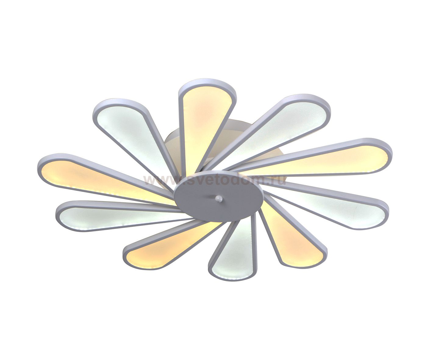 Светильник диммируемый РОМАШКА белый d78 h12 Led 90W 3000К-6000K с пультом ДУ Kink light 8180