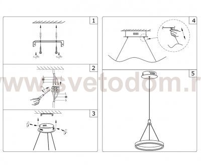 Подвесной светильник ТОР белый d30 h110 Led 18W (4000K) Kink light 08205,01(4000K)