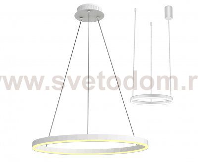 08212,01A(4000K) Подвес Тор белый d40 h150 Led 23W (4000K) 2 типа крепления Kink light