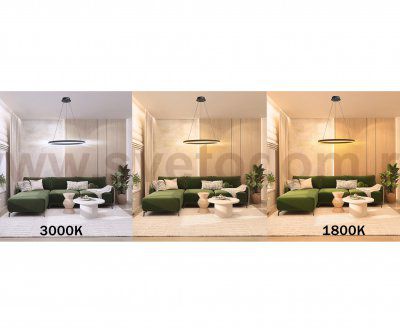 08212,19A(dim to warm) Подвес Тор черный d40