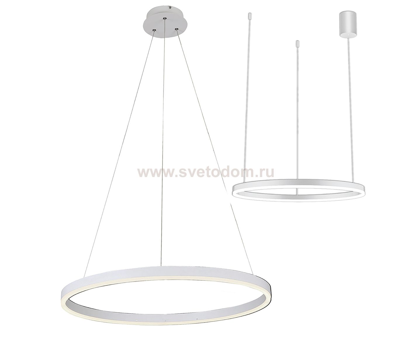 08213,01A(4000K) Подвес Тор белый d60 h150 Led 33W (4000K) 2 типа крепления Kink light