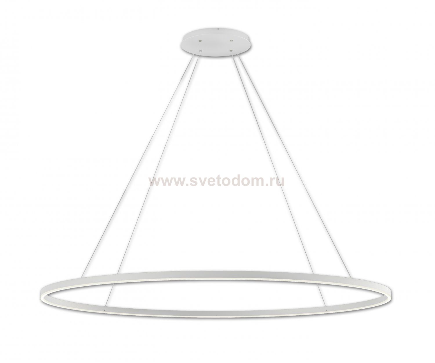 08218,01A(4000K) Подвес Тор белый d150 h120 Led 96W (4000K) диммируемый с пультом ДУ , 2 типа крепления Kink light