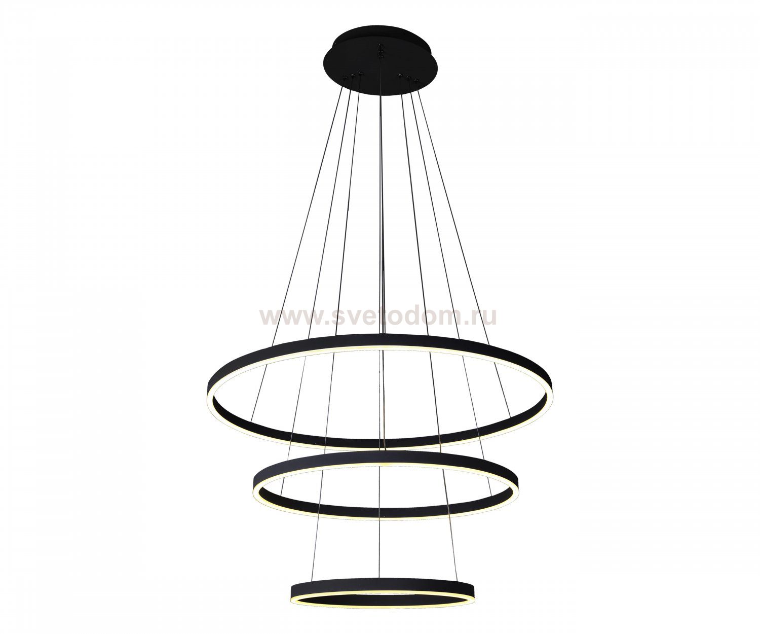 08223,19A(4000K) Подвес диммируемый Тор черный d80+60+40 h160 Led 110w (4000K) Kink light