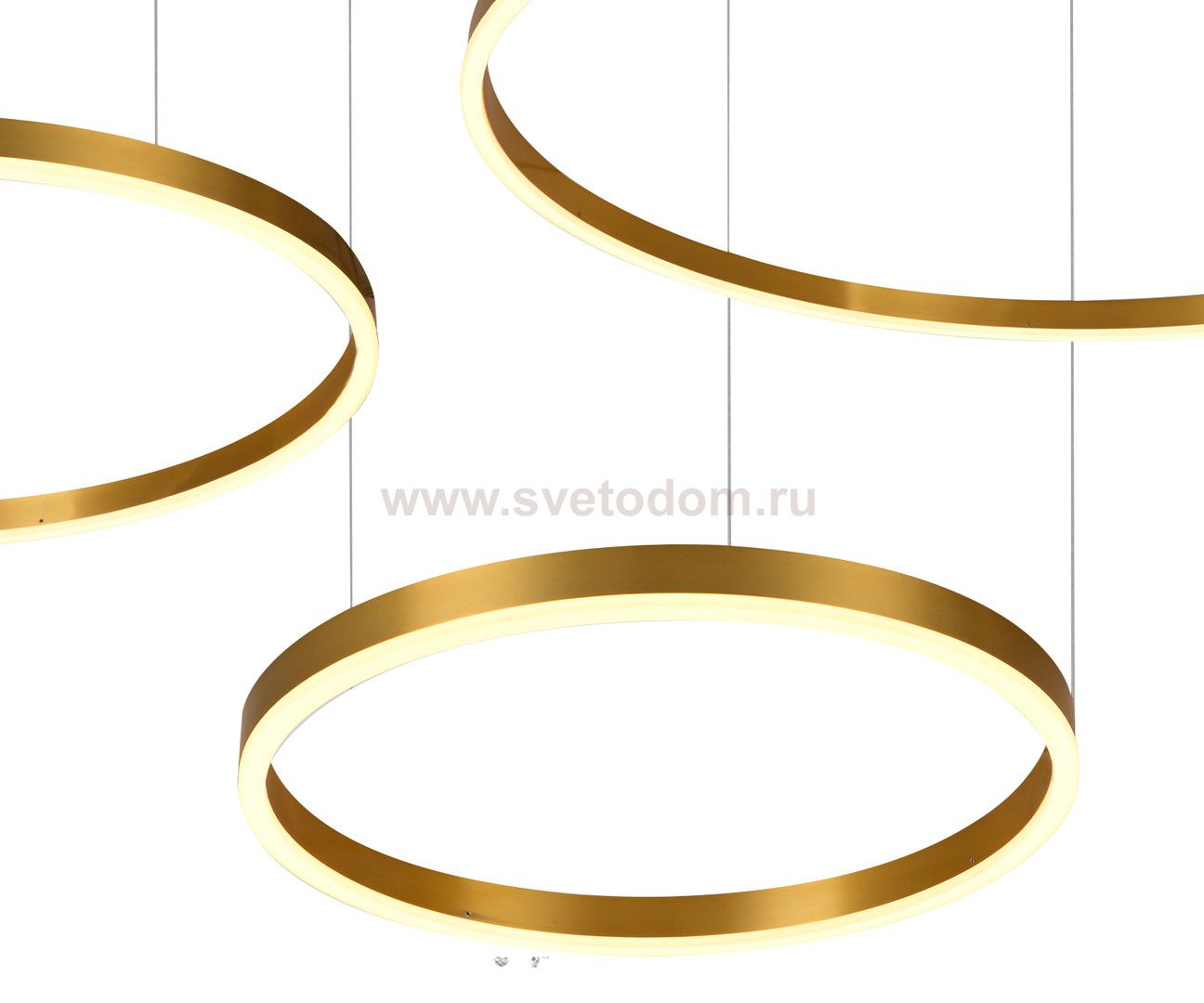 Kink Light 08223,36PA(3000K) Подвес димм.Тор латунь d80+60+40