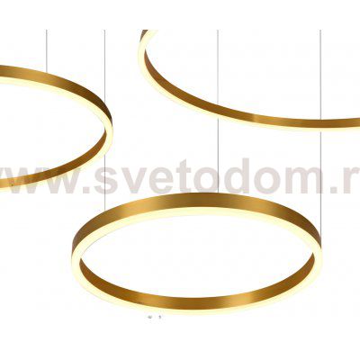 Kink Light 08223,36PA(3000K) Подвес димм.Тор латунь d80+60+40