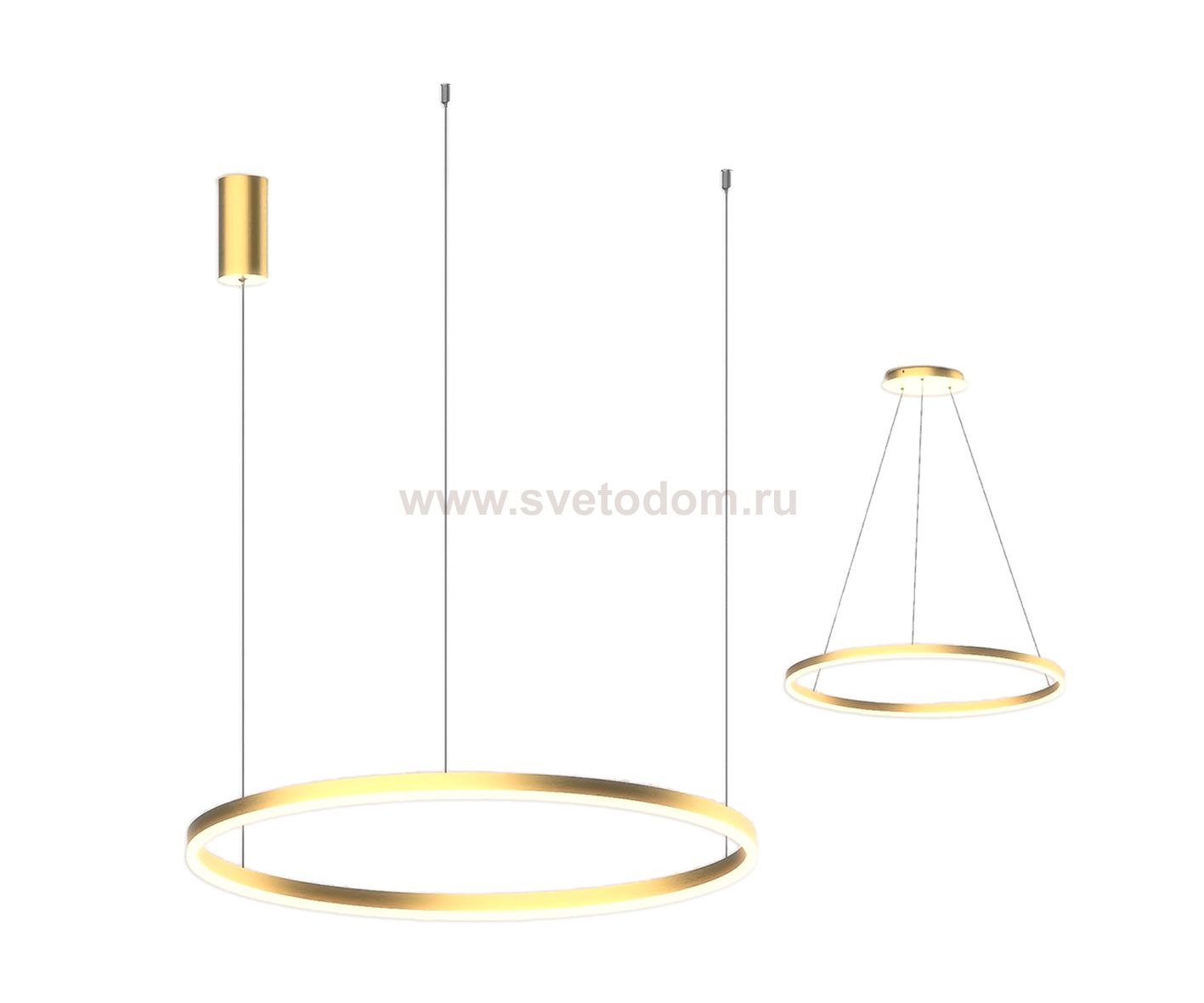 Kink Light 08228,36A(3000K) Подвес Тор латунь d100 h150 Led 64W (3000K)