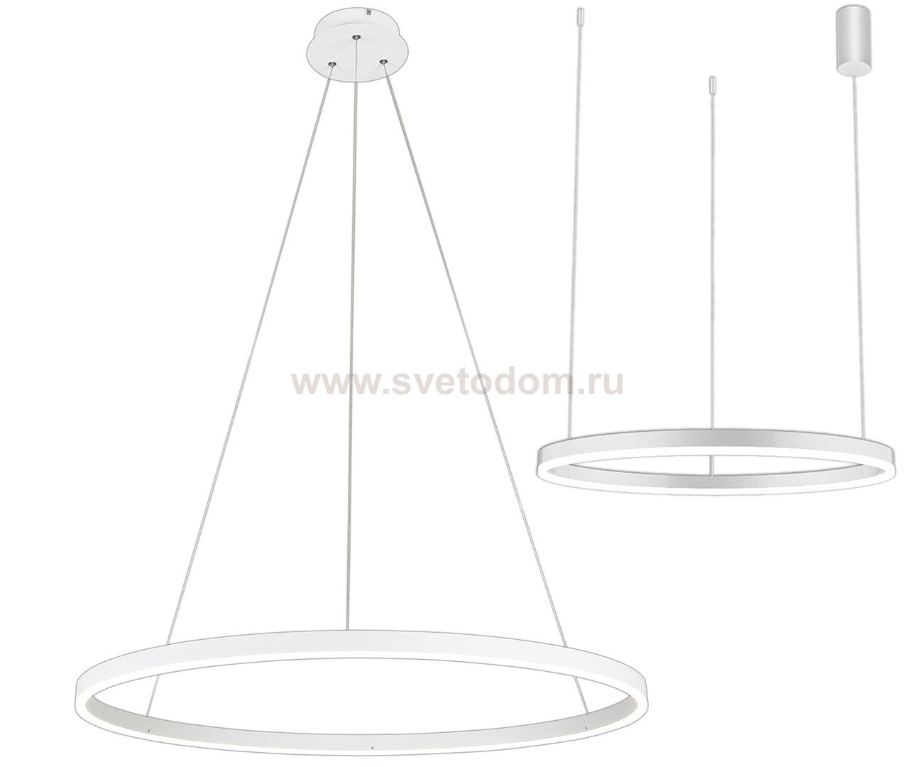 Kink Light 08228,01A(4000K) Подвес димм. Тор белый d100