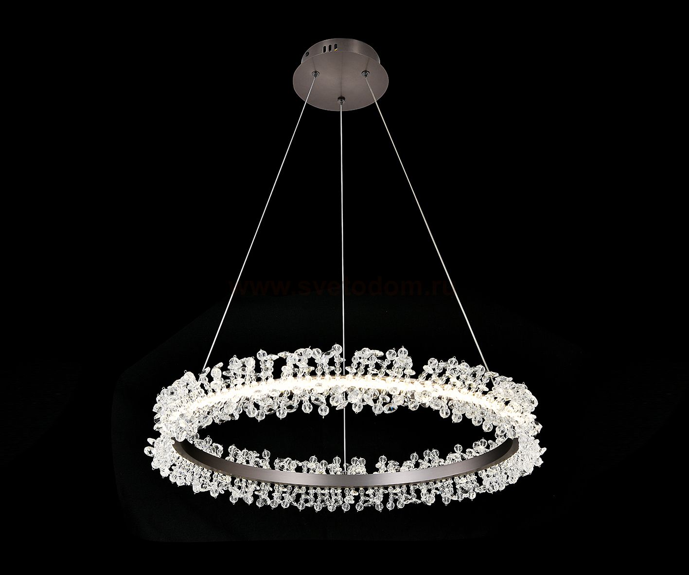 Kink Light 08243,12A Подвес Лаура матовый никель d60 h150 Led 36W (4000K)